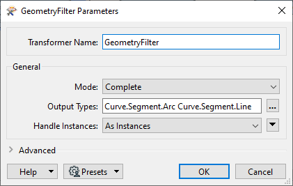 Filter by Arc and Line